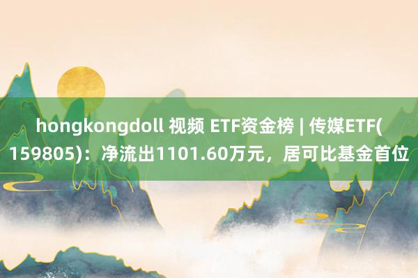 hongkongdoll 视频 ETF资金榜 | 传媒ETF(159805)：净流出1101.60万元，居可比基金首位