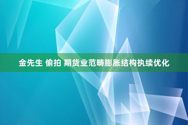 金先生 偷拍 期货业范畴膨胀结构执续优化