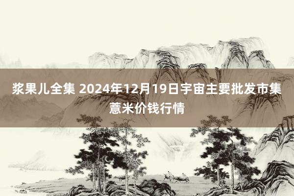 浆果儿全集 2024年12月19日宇宙主要批发市集薏米价钱行情